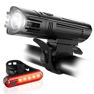 320 Lumens Ambuser Bicycle Headlight Taillight USB Rechargeable/ Mountain Bike Lights Bicycle Tail Lights