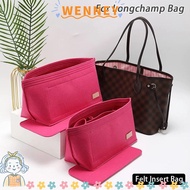 WENNEY 1Pcs Insert Bag, Storage Bags Multi-Pocket Linner Bag, Portable Travel Felt with Bottom Bag Organizer for Longchamp Bag
