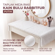 RABBITFUR FUR DRESSING TABLE CLOTH 50x90 CM
