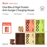 [Buy 3 Free 1] Fiboo Protein Bar High Protein 6.3g Fiber 3.2g Meal Replacement Diet Snack Double Lay