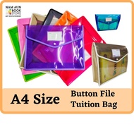 A4 Button File / Tuition Bag [(L)370mm X (H)280mm X (W)70mm]