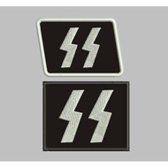 HP-R11 PATCH LOGO SS ZZ CROSS WAFFEN COLLAR GERMANY EMBROIDERY ACCESSORIES BET/EMBLEM