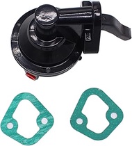 Black Aluminum Mechanical Fuel Pump 6 PSI 1/4” NPT Inlet/Outlet for Chevy Big Block BB 396-454 V8 En