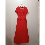 Preloved red maxi dress