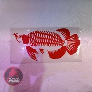 Stiker Ikan Arwana Cutting / Sticker Ikan Arwana Cutting Murah !