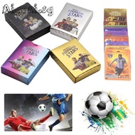 55Pcs Soccer Star Cards Soccer Trading Card No Repeats Soccer Value Box for Fans