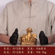 รูปปั้นสุนัขราศีทองแดงสำนักงานบ้านเครื่องตกแต่งเพื่อความมั่งคั่งของสุนัข Yuanbao