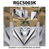 Cover Set Rapido Lagenda 115ZFi Yamaha Jupiter VR46 (32) White Accessories Motor 115Z Fi Putih 115 Z