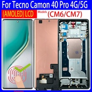 6.78'' Original AMOLED For Tecno Camon 40 Pro 4G LCD CM6 Display Screen Touch Digitizer Camon40Pro 5