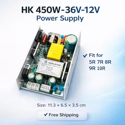 HK 450W Stage Beam Light Power Supply 36V 12V SMPS Driver Ballast for 5R 7R 8R 9R 10R Moving Head Li