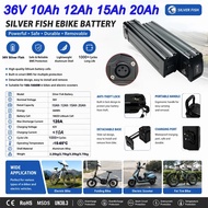 36V 10Ah 12Ah 15Ah 20Ah 10S3/4/5/6P Silver Fish Lithium Battery Large Capacity Long Range Rechargeab