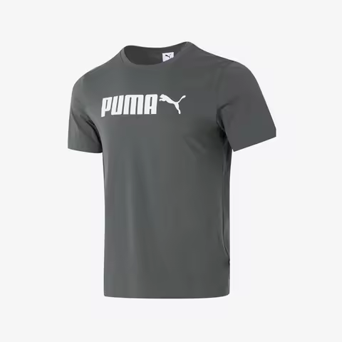 Puma Authentic Summer Men's Knitted Round Neck Fitness Hoodie Short Sleeve T-shirt 691338-86