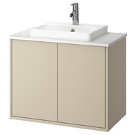 HAVBÄCK / ORRSJÖN Wash-stnd w doors/wash-basin/tap 82x49x71 cm