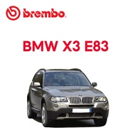 BREMBO Rear Brake Pads (1 set) - BMW X3 E83 2.0i2.0d2.5i3.0i3.0d BMW X3 E83 3.5d