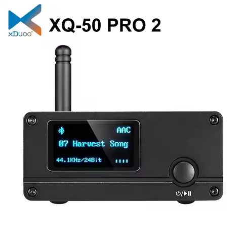XDUOO XQ50 PRO 2 HD Buletooth 5.1 CS8406 ES9018K2M XQ50 PRO DAC Receiver Converter Decoder LDAC APTX