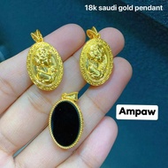 ✔️18k Saudi Gold Real Gold Pawnable/Nasasanla Cameo Pendant