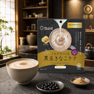 [新品試食 85折優惠]つぼ市製茶本舗 黑豆黃豆粉拿鐵｜丹波種黑大豆 無咖啡因｜牛奶沖調 80g 此日期前最佳：2028年05月28日