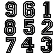 Iron-On Patch DFT Film T-Shirt Screen Printing Sticker Sports Shirt Numbers 1-10