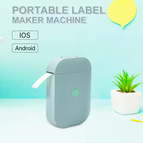 Label Printer Pocket Smartphone Gap Label Maker BT Wireless Thermal Printing 203DPI Support 15mm Wid
