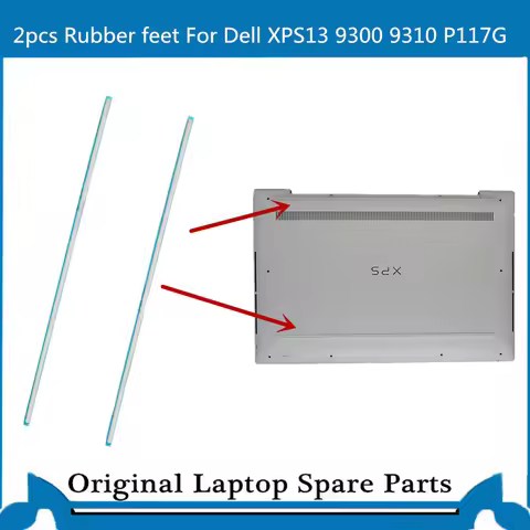 2pcs New For Dell Xps 13 9300 9310 P117G Rubber Feet D Case Feet White with adhensive