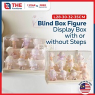 THE L28-35cm Transparent Doll Toys Display Storage Box Large Capacity Model Storage Rack
