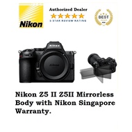 Nikon Z5 II Z5II Mirrorless Body with Nikon Singapore Warranty.