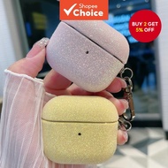 Luxury Bling Glitter Earphone Case for AirPods 4 ANC 3 Pro3 Pro2 Shiny Bluetooth Earphone Bag with K