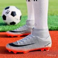 In Stock Soccer Shoes Football Boots Man High Top Men Balencia Cleats Boots Long Spikes TF AG Ankle 