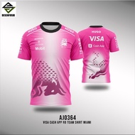 F1 Team F1 Visa Cash App RB Team Shirt 2025 MIAMI Fullprint XS - 6XL