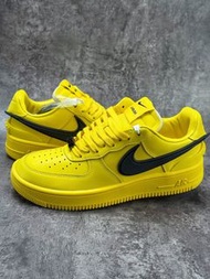 💥現貨💥炸街亮黃限定爆款 Nike Air Force 1 Low x AMBUSH 聯名低幫休閒板鞋 | 配色：亮黃黑勾 | 尺碼：36-46 | 男女同款|