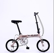 ［預購1星期］旗艦版 JS-650 鋁合金車架 14吋 摺合單車 單速 成人兒童男女合用 摺疊小車 小輪車