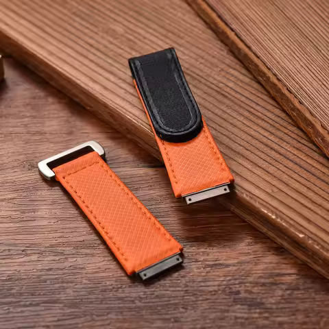 For Richard Mille Elastic Nylon RM67 Watch band Rubber/FKM Velcro Band Original Hook Loop Design Dur