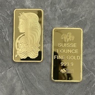 Swiss Bank Gold Bar Commemorative Coin 1 Ounce Alien Gold Coin Coin Foreign Currency Goddess Coin Sq