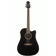 Ashton D20CEQ BK Dreadnought Acoustic-Electric Guitar Black