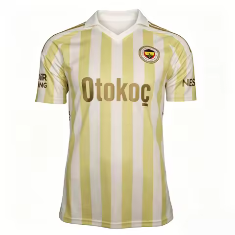 Fenerbahce Soccer Jersey Men Short Sleeve Quick Dry Breathable Football Shirt Home Away Adult Match 