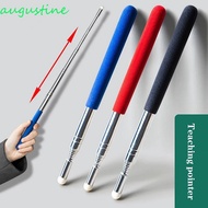 AUGUSTINE Teachers Pointer Stick Stationery 1M Telescopic Felt Head Stainless Steel Teacher Tools Wh