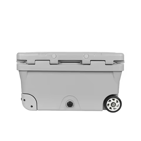 Large Plastic Rotomolded Cooler Box Insulation Cooler Box With Wheel