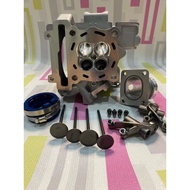 Y15ZR/ LC135 SWIPOH SUPER HEAD OVER CNC PORTING 20/23MM/22/25MM VALVE ROKER ARM SET+INTAKE CNC