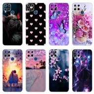Phone Case Realme 7i C11 C12 C15 C17 Shockproof Soft TPU Printed Cover RealmeC15 RMX2180 RMX2101 RMX