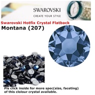 Hotfix Crystal Swarovski Elements Batu Tampal/Iron on Crystal (Montana 207)