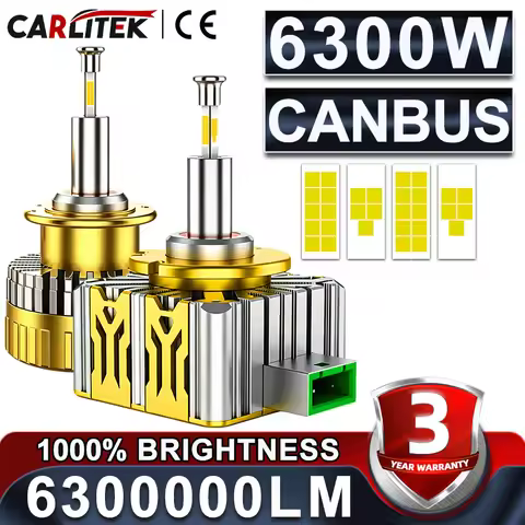 360 D1S D3S LED Car Headlights Bulb Canbus D1R D3R D8S Led HID Kit Plug-N-Play Auto Lamp Turbo LED 6