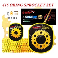 415HDR-132L EVO Z DMS110 DEMARK O RING CHAIN HEADY CHAIN HTM SPROCKET SET ORING CHAIN