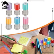 [Tisity] 6x Teacher Stamps Compact Cute Encouraging Portable Classroom Stampers Office Stationery Ra
