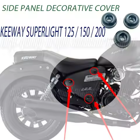 Motorcycle Accessories Side Panel Decorative Cover Suitable for Keeway Superlight 125 / 150 / 200 Su