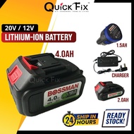 QuickFix BOSSMAN ECO SERIES Lithium Li Battery & Charger 20V 4.0/2.0 Ah BBE4-EV BBE2-EV BHD-777 BIW-