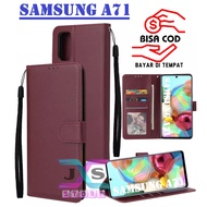 BOOK COVER hp FOR SAMSUNG A71 FLIP WALLET FOR SAMSUNG A71 LEATHER CASE FOR SAMSUNG A71