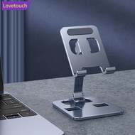 LOVETOUCH Universal All Aluminum Alloy Foldable Desk Phone Holder Mobile Phone Stand Tablet Desktop 