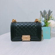 TK1841 Chanel 香奈兒經典小號小牛皮黑色金扣Boy 20 CM Calfskin Black X GHW