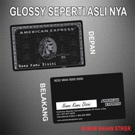 Kartu Emoney Custom Desain AMEX Card American Express E-Money Brizzi Flazz Tapcash