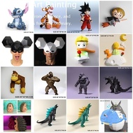 MO W1 MOMO Creative Paper Model J7 Movie TV Animation Anime Character Model Wall Hanging Wall Decora